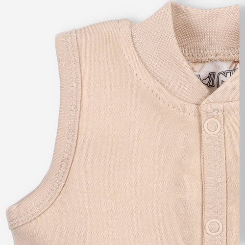Turtles Kamizelka z bawełny organicznej Nini beżowy