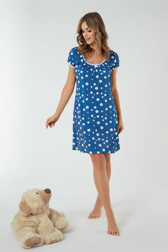 Raba koszula nocna i do karmienia Italian Fashion - druk niebieski