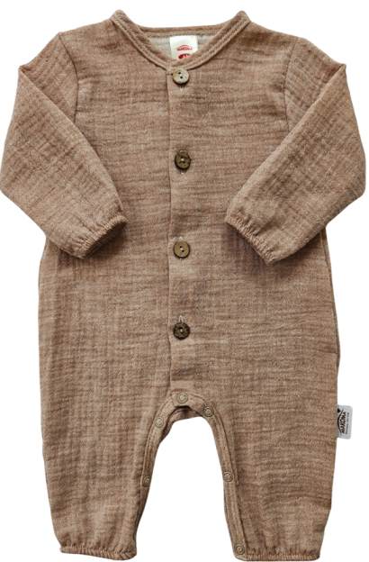 "Just Muslin Blue" Makoma Pajac muślinowy