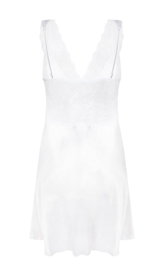 Erica Halka satynowa koszulka damska DKaren - biała