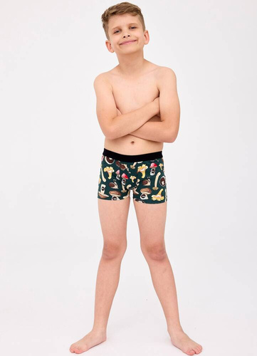 701/143 700/143 Fungi Bokserki Kids Boy Cornette zielony