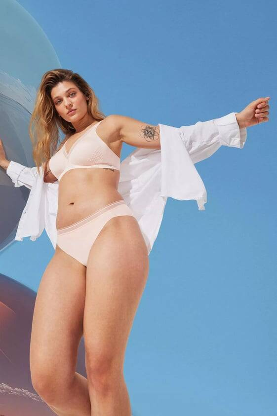 Body Adapt Twist High leg Figi Damskie Sloggi - powder orange