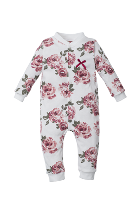 "ROSES"  Makoma Pajac niemowlęcy druk