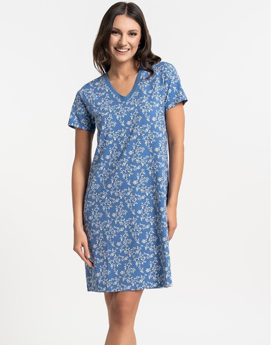 Koszula nocna Moraj PDK2700-009 bawełna V-neck wygodna