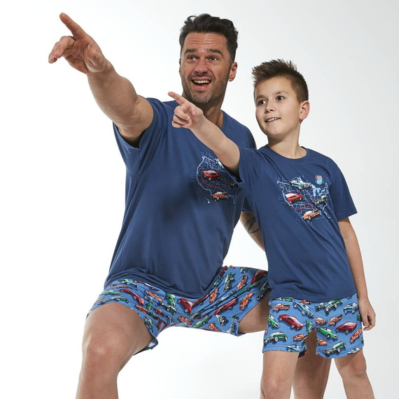 789/103 , 790/103 Route Piżama chłopięca Cornette - jeans