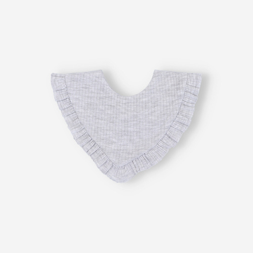 Lagarto Verde Apaszka chustka niemowlęca z dzianiny prążkowej  - szary