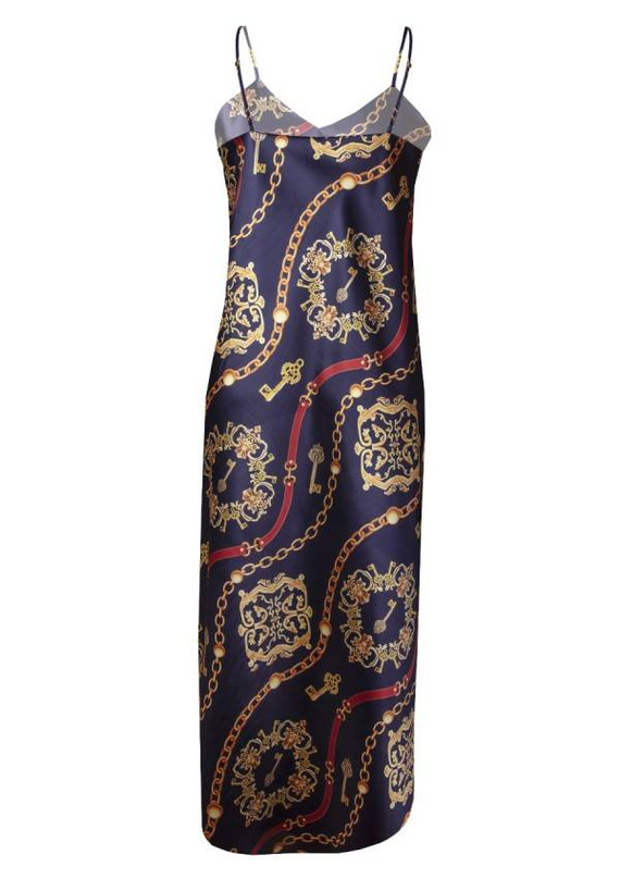 Halka satynowa długa koszulka damska DKaren - DK-HI 14