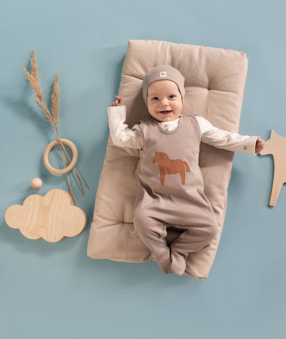 Wooden Pony Pinokio Śpiochy niemowlęce - beż 