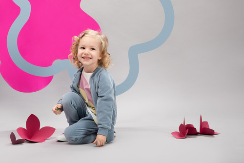 Romantic Pinokio Bluza dziewczęca - niebieski