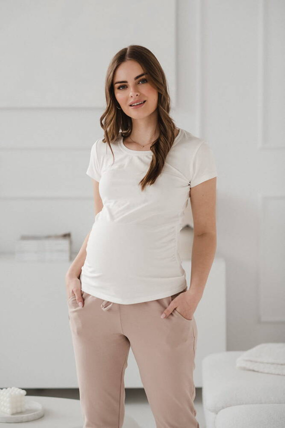 Belly Milk&Love bluzka ciążowa kremowobiały