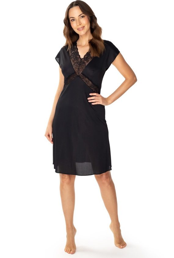 86650 Octawia koszula nocna damska Mewa czarny