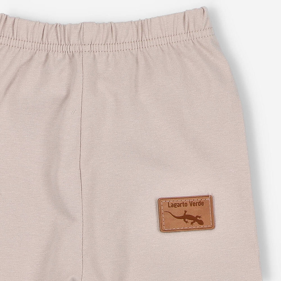 KAR-0041/ECR Legginsy dziewczęce Lagarto Verde ecru