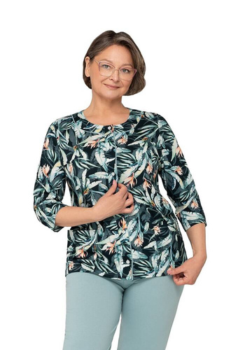 201 Maria II Piżama damska Martel czarny turkusowy 21