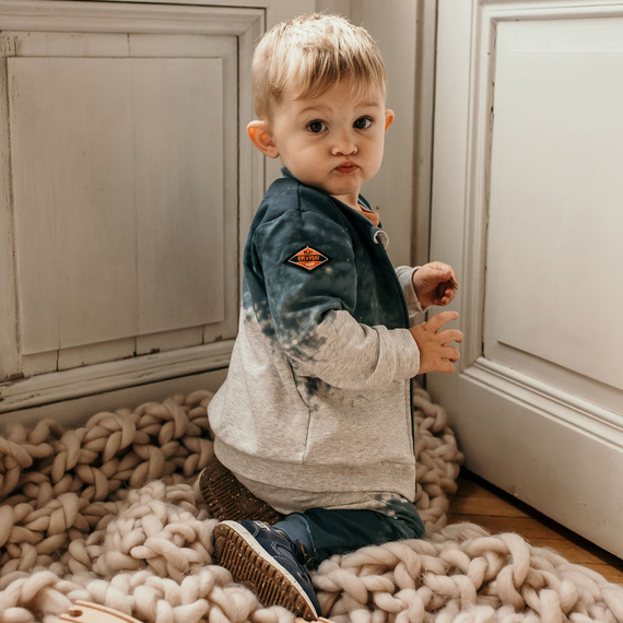 Jump Eevi Dres dziecięcy - szary/niebieski