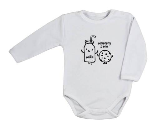 Cookie Koala Body z długim rękawem - białe