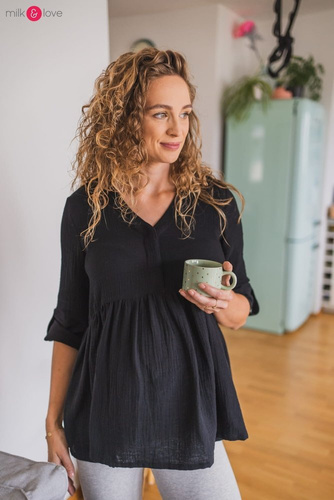 Mother Nature Milk&Love Tunika do karmienia czarna