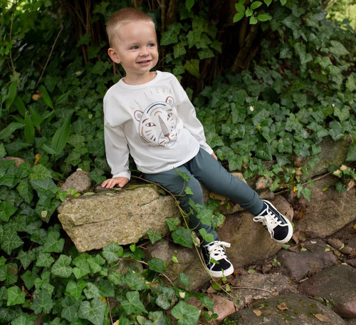 Le Tigre Pinokio Legginsy niemowlęce - zielony