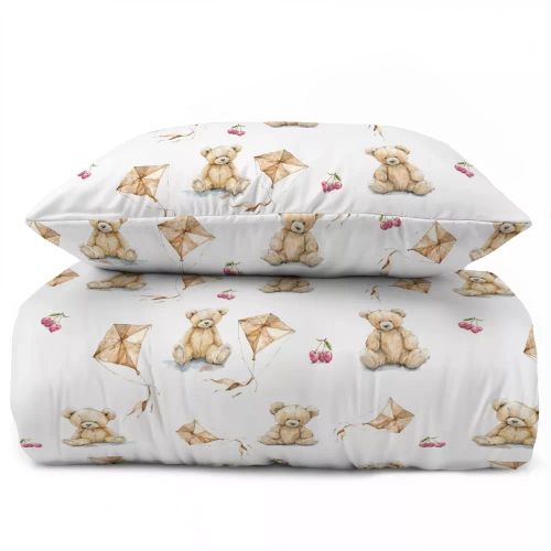 5453 A Pluszowy Miś Pościel dziecięca bawełniana Detexpol beżowy
