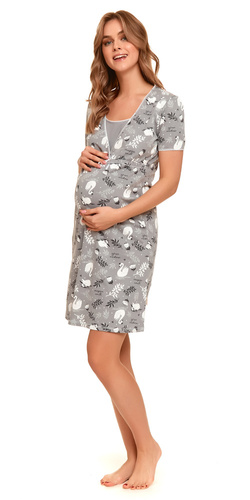 9393 Koszula ciążowa i do karmienia Doctor Nap - grey swan