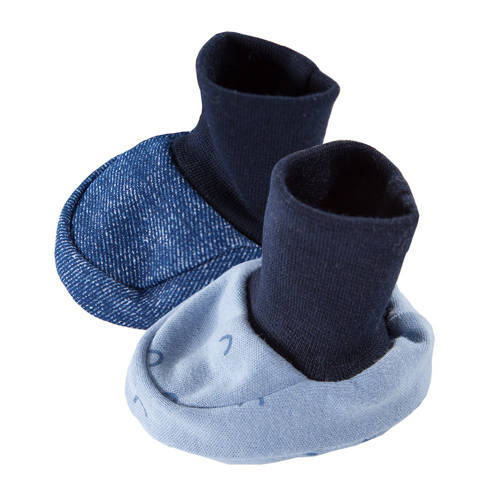 Small & Unique Eevi Buciki niemowlęce 2-pak - jeans-niebieski