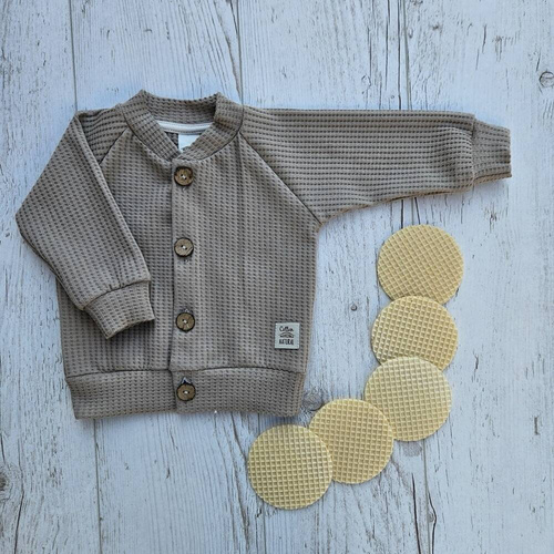 "Natural Waffel" Makoma Bluza sage