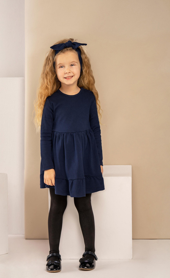 163172 Magia Świąt Sukienka + opaska Nicol - granatowy