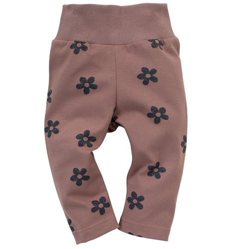 Happiness Pinokio Legginsy niemowlęce - ciemny róż/druk