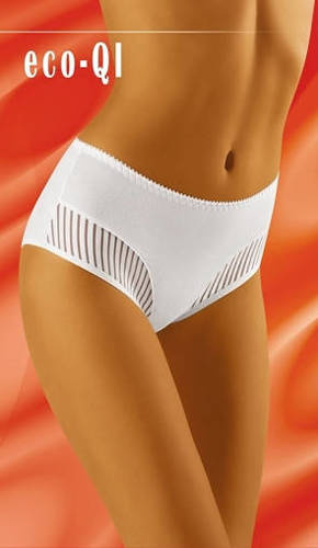 Eco-QI Figi damskie Wol-Bar - biały