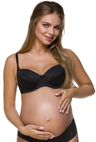 1732 LUPOLINE biustonosz do karmienia- czarny