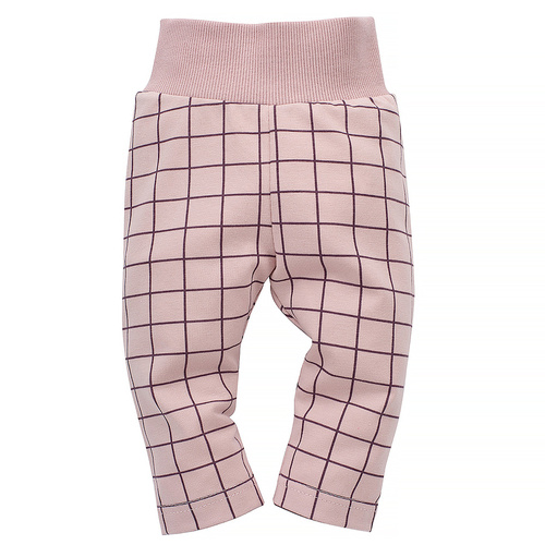Romantic Pinokio Legginsy niemowlęce - róż druk