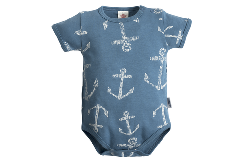 "BLUE SEA" Makoma Body z krótkim rękawem niebieski