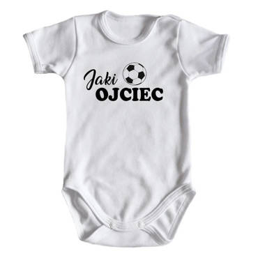 "Jaki ojciec taki syn" Moocha body krótki rękaw biały