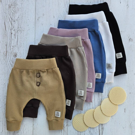 "Natural Waffel" Makoma Spodnie niemowlęce denim