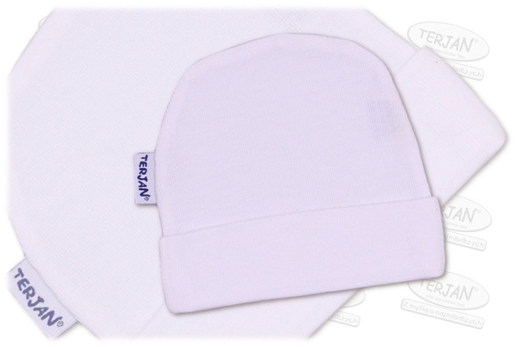 Czapka niemowlęca "Smerfetka" ozdobna - Zielony Terjan