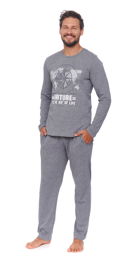 4517 Piżama Męska Doctor Nap - dark grey