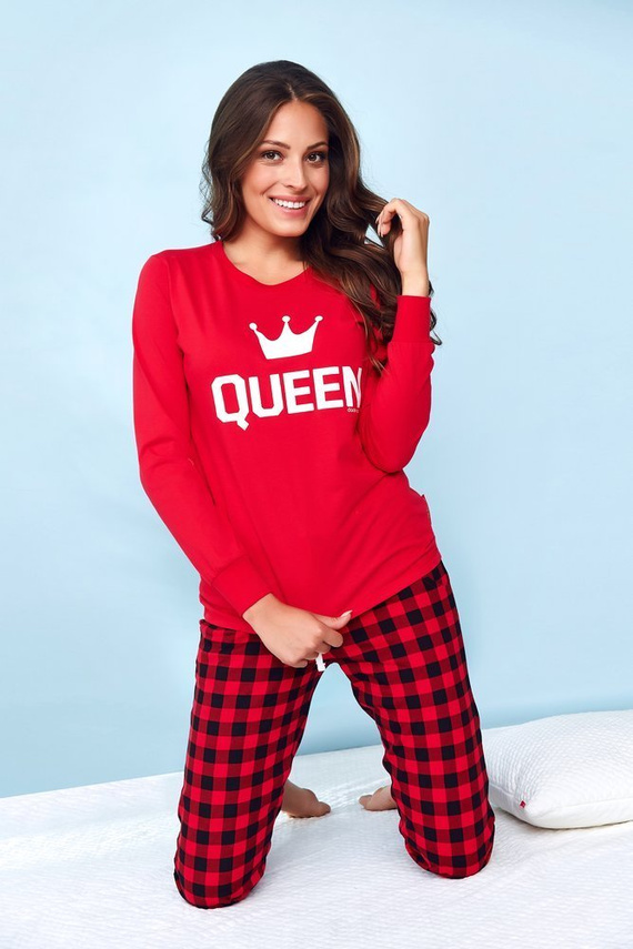 9748 Piżama Damska Doctor Nap - red