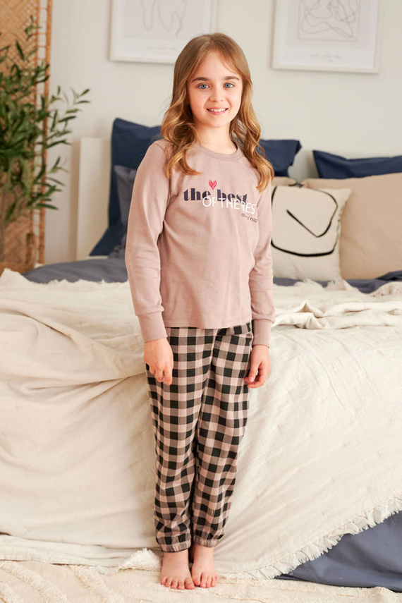 Piżama dziecięca 5218 Unisex Doctor Nap - beige