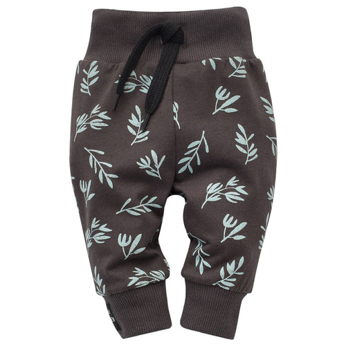 Legginsy niemowlęce  "Stay Green" Pinokio - grafit druk