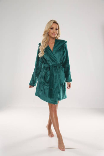 626 Abigail Krótki Szlafrok damski Forex - zielony