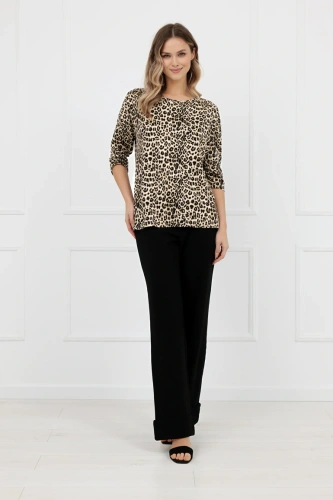 Bluzka damska Kenia Italian Fashion panterka wiskoza 3/4 rękaw