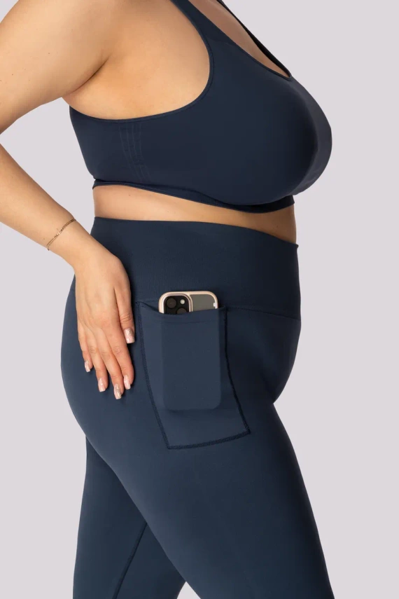 Base legginsy damskie Mona granatowy