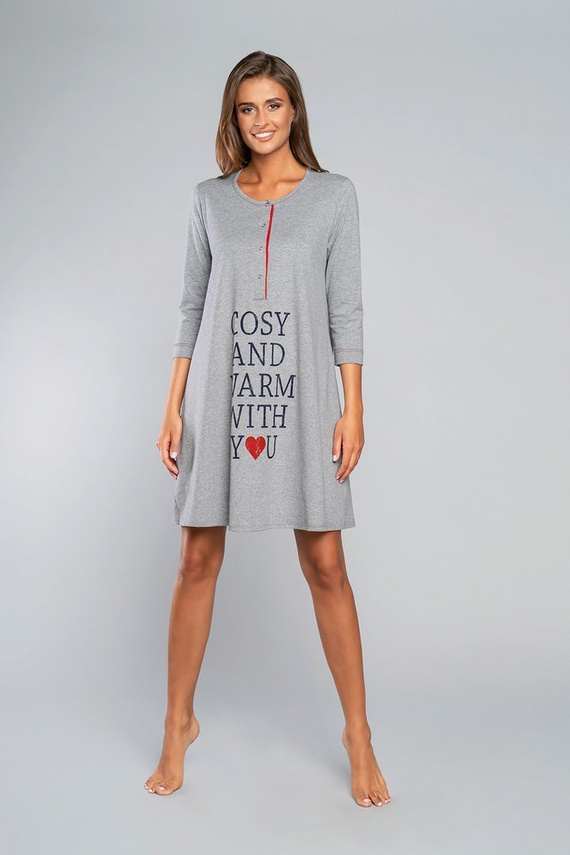 Balsam Koszula ciążowa i do karmienia. 3/4rękaw Italia Fashion - melanż