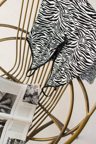 746 Savannah Koszulka nocna De Lafense - biały-czarny	