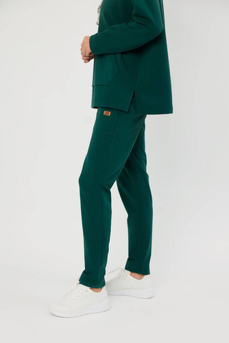 Lagos Bluza damska z kapturem Italian Fashion - c. zielony 