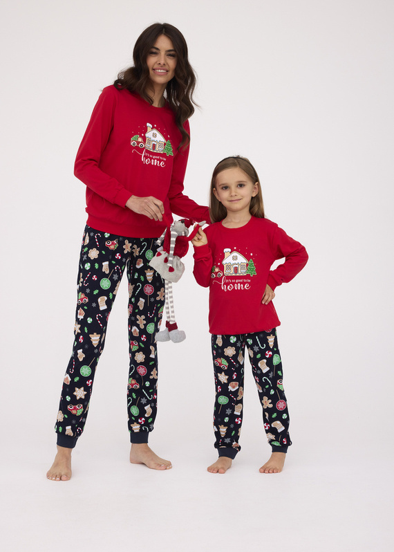 594/175 592/175 Home Piżama dziewczęca Cornette czerwony