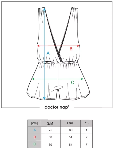 PM.5300 Piżama Damska Doctor Nap - black