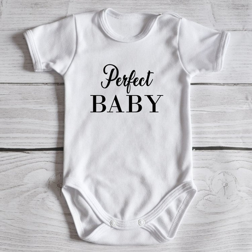 Body krótki rękaw "Body Perfect BABY" Moocha białe