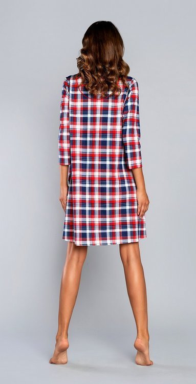 Rugia koszula nocna ciążowa i do karmienia rękaw 3/4 Italian Fashion- granat