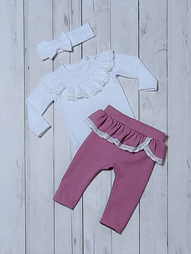 Eliza Bambarillo Spodnie niemowlęce wrzos