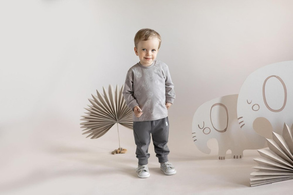 Bluzka wciągana "Slow Life" Pinokio - beż druk